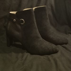 Life Stride Black and Silver Booties